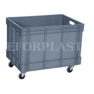 KOD2501K Plastik Tekerlekli Kasa. Eforplast