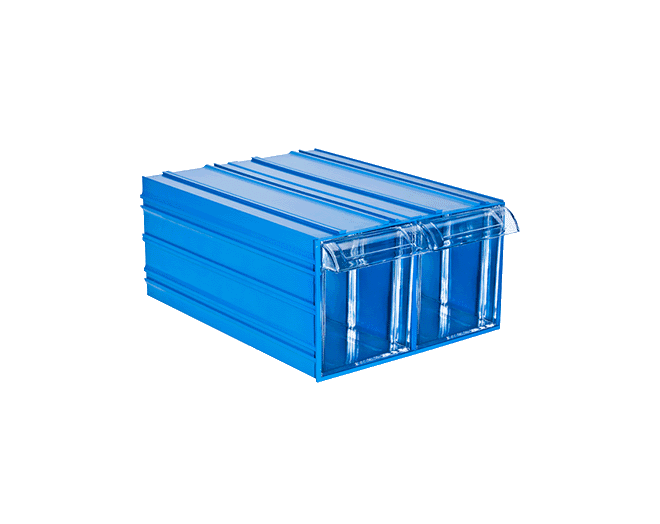 510-2 plastik ikili çekmeceli malzeme kutusu