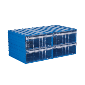 401-4 dört gözlü plastik çekmeceli malzeme kutusu