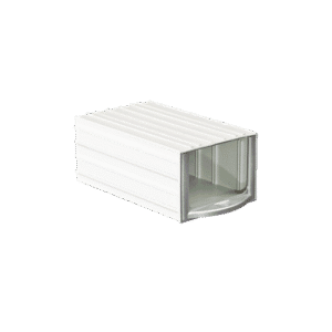 500-G Önü gümüş boyalı ve camlı şeffaf çekmeceli malzeme kutusu