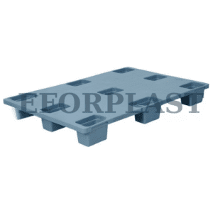 P 80120TK Plastik Palet. Üstü kapalı, 9 ayaklı palet. Eforplast