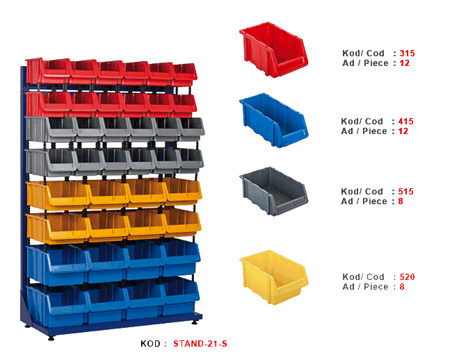 STAND 21S Plastik Avadanlık Standı - Görsel 2
