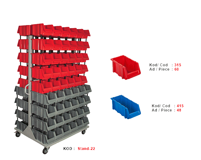 Stand 22 plastik avadanlık seti