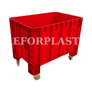 Tekne2700 tekerlekli et kasası. Kırmızı