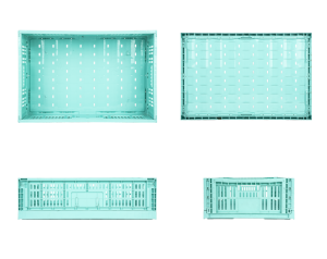 KTX-6418 PLASTİK KATLANIR DELİKLİ KASA 395x595x185 mm - Görsel 3