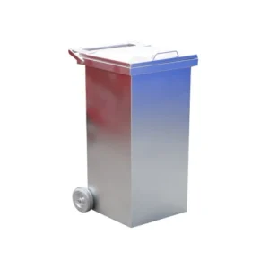 240 litre metal galvaniz çöp konteyneri